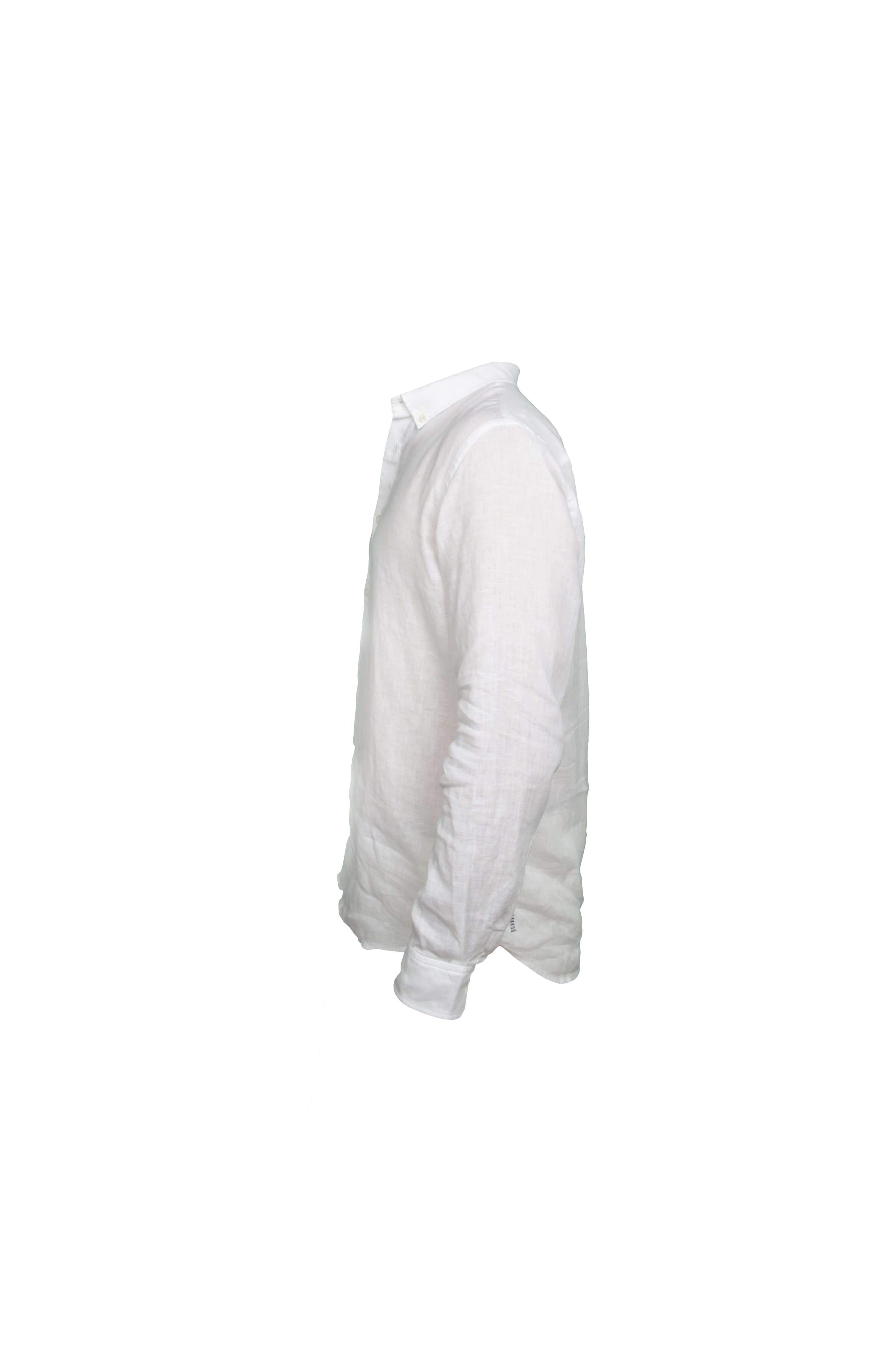 Faros White Linen Shirt - FAROS LINEN