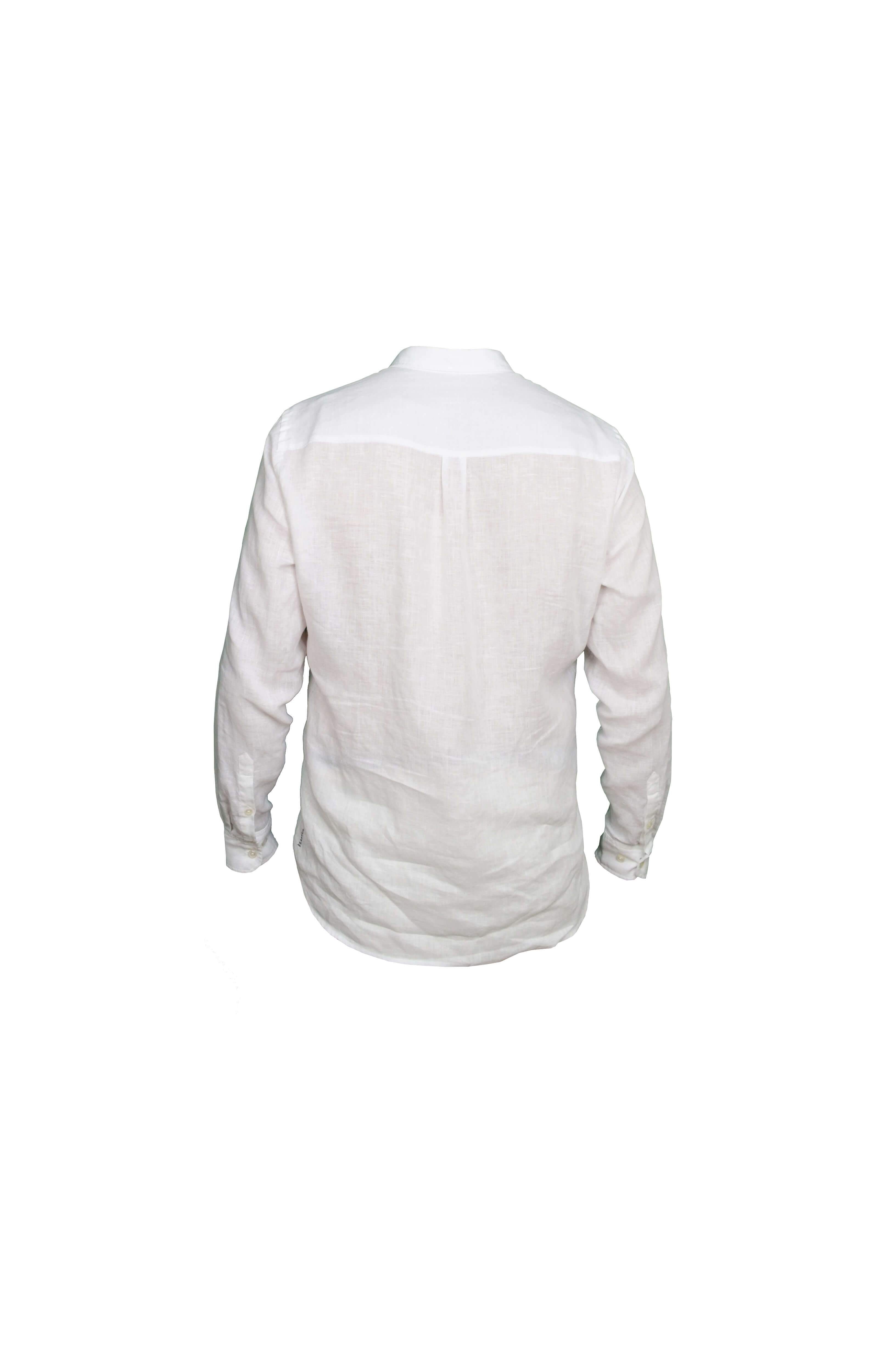 Faros White Linen Shirt - FAROS LINEN
