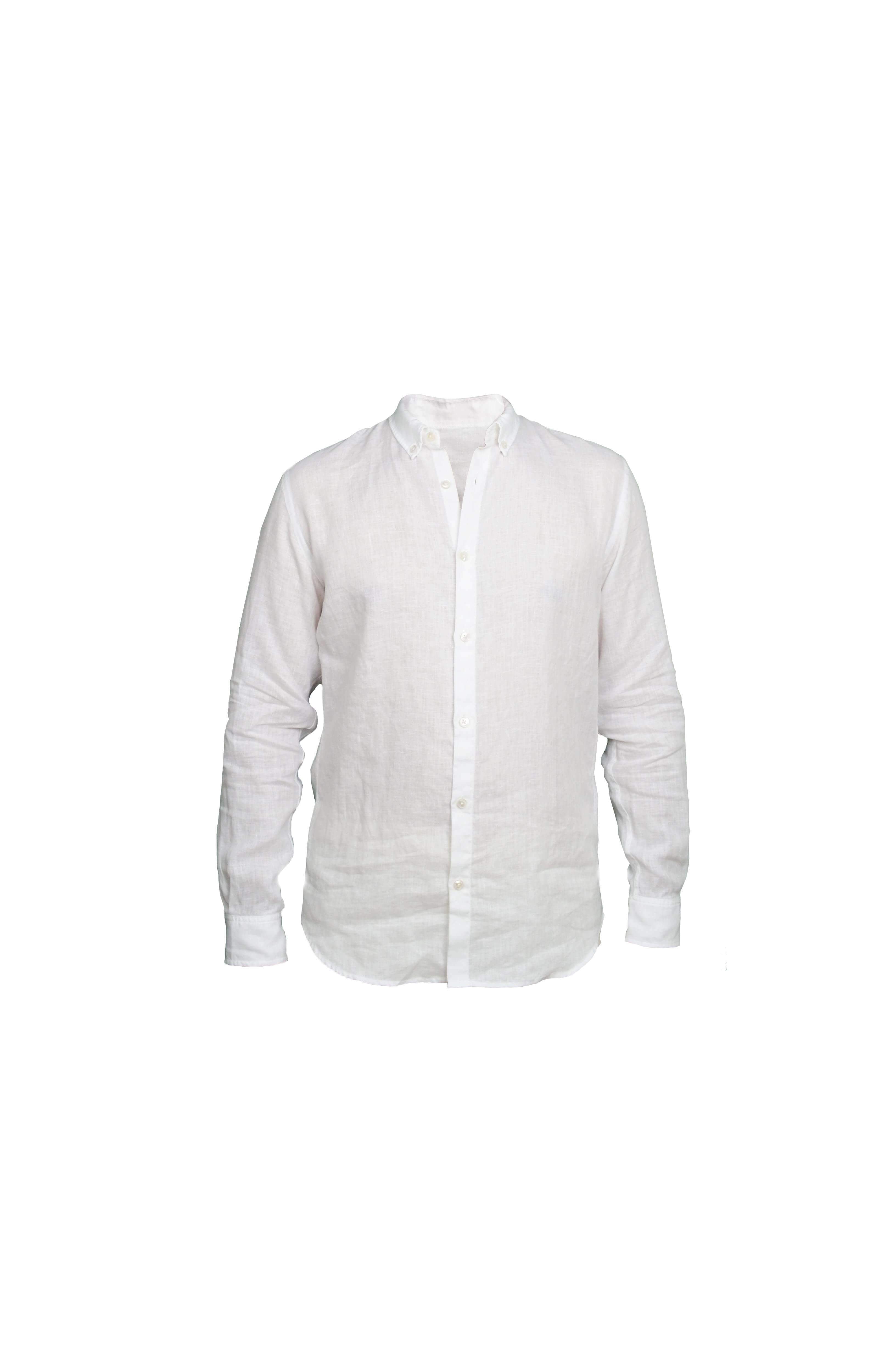 Faros White Linen Shirt - FAROS LINEN