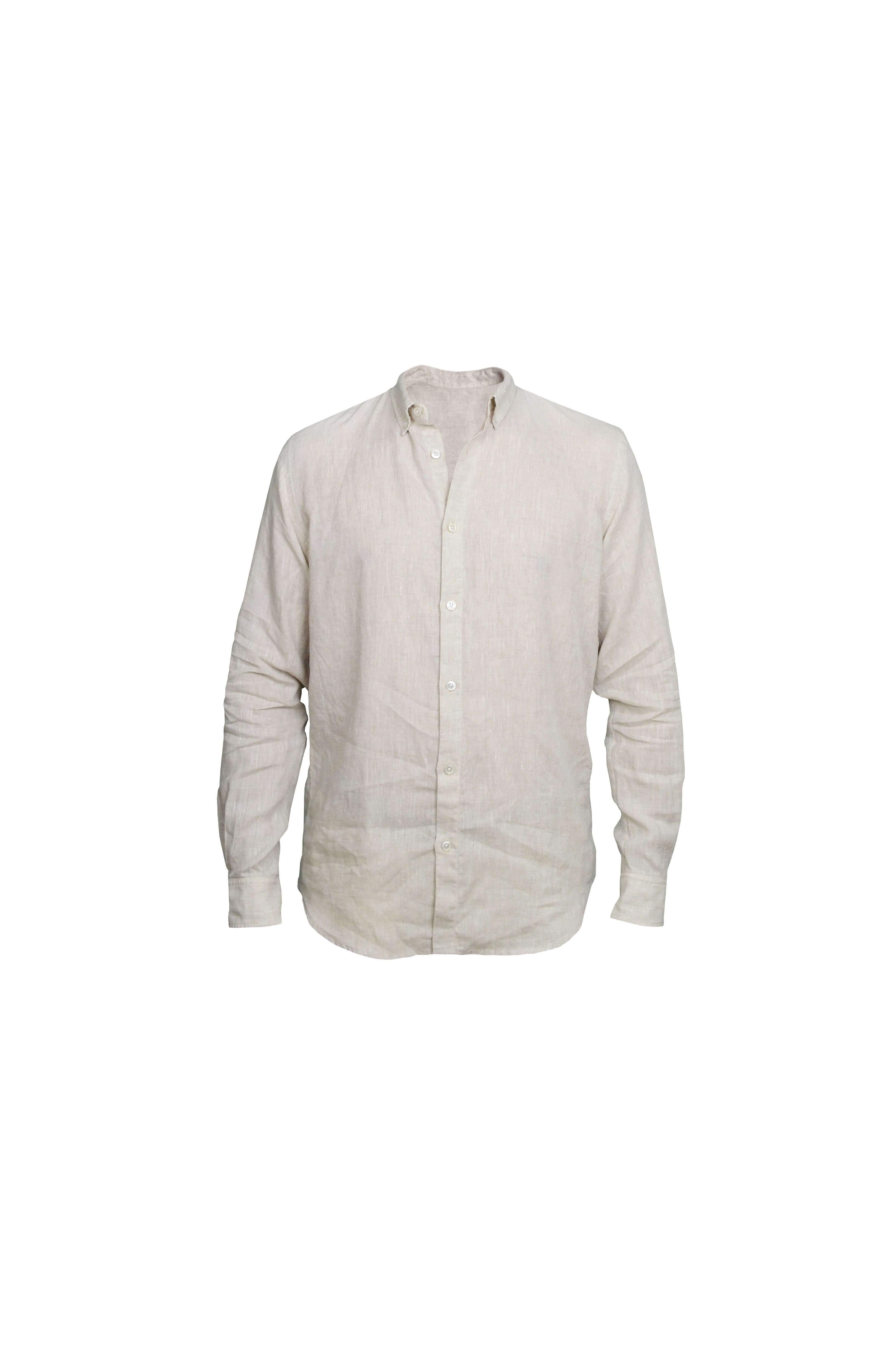 Faros Natural Linen Shirt - FAROS LINEN