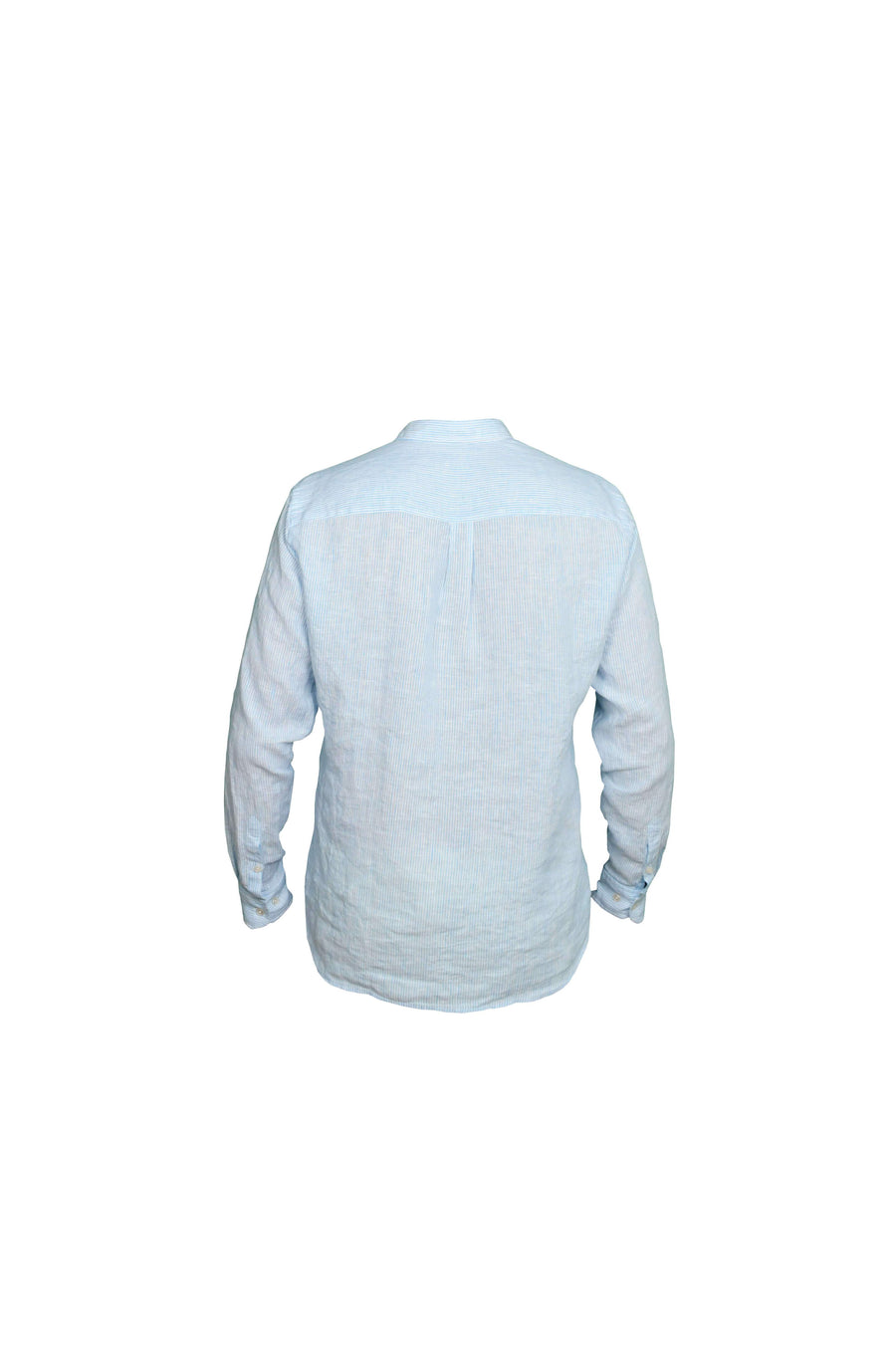 Faros Blue Stripes Linen Shirt - FAROS LINEN